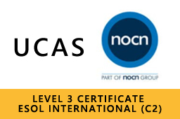NOCN Level 3 Certificate in ESOL International (C2) is added to the UCAS list